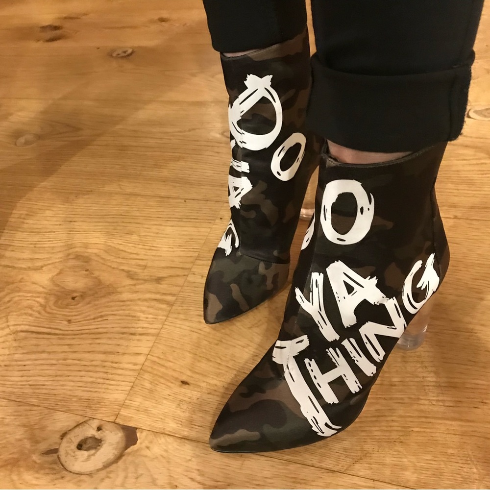 DO YA THING Aldo Camo Boot Heels